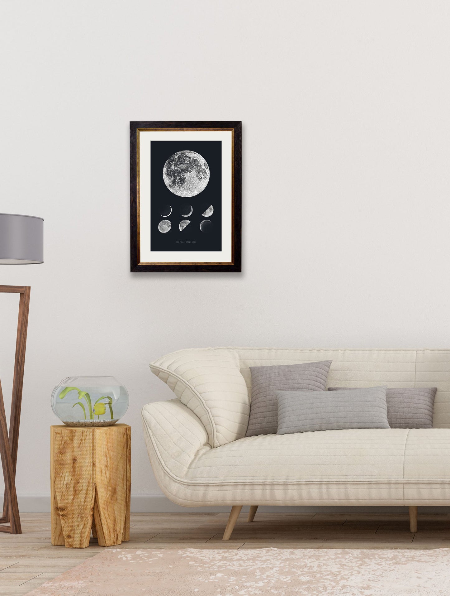 c.1800 Phases of the Moon – framed wall art at Leya Buster Interiors