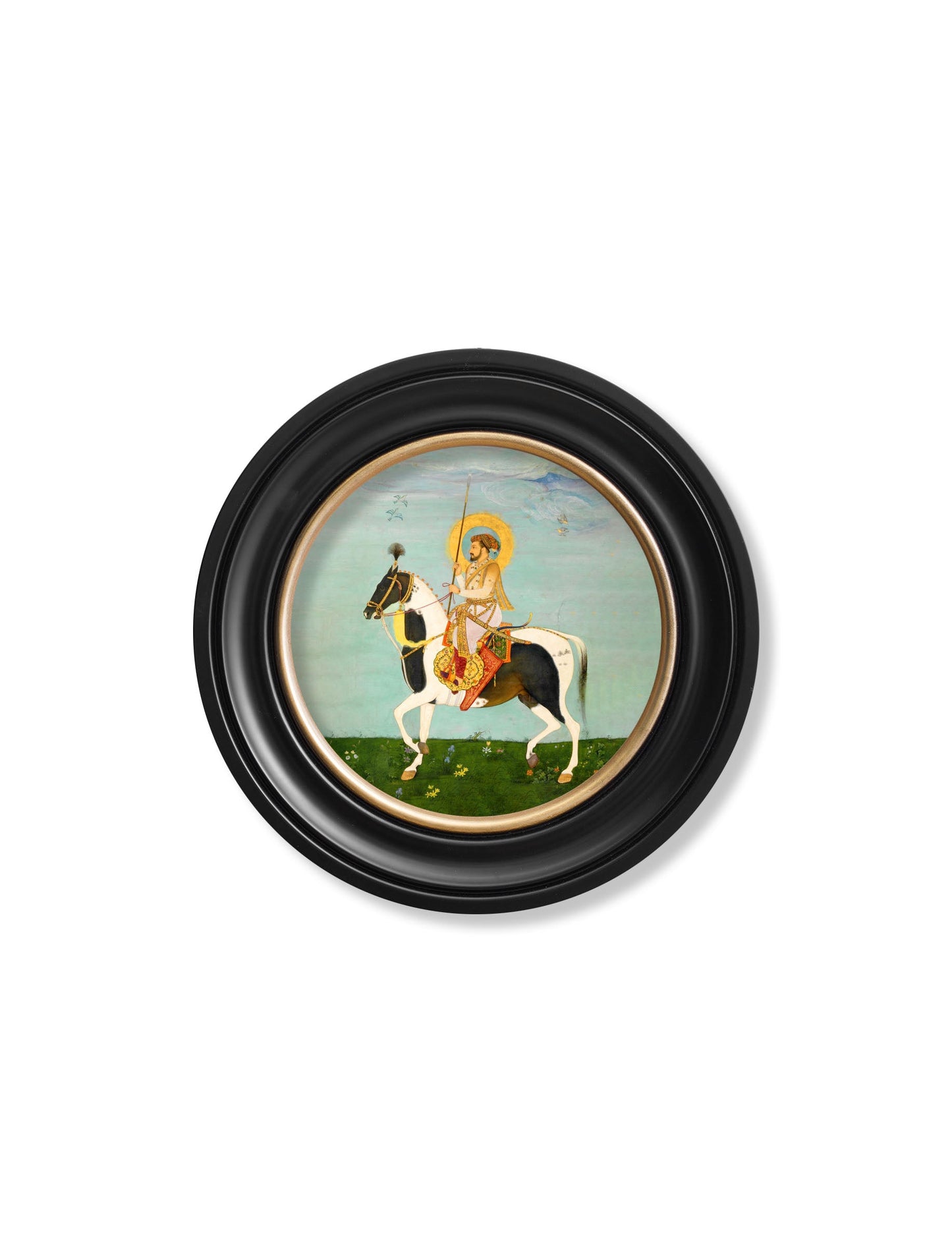Mughals – Horsemen – Round Frames styled view – Leya Buster Interiors