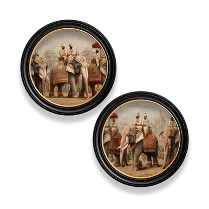 The Mughal Emperors – Oxford Round Frame detail – Leya Buster Interiors