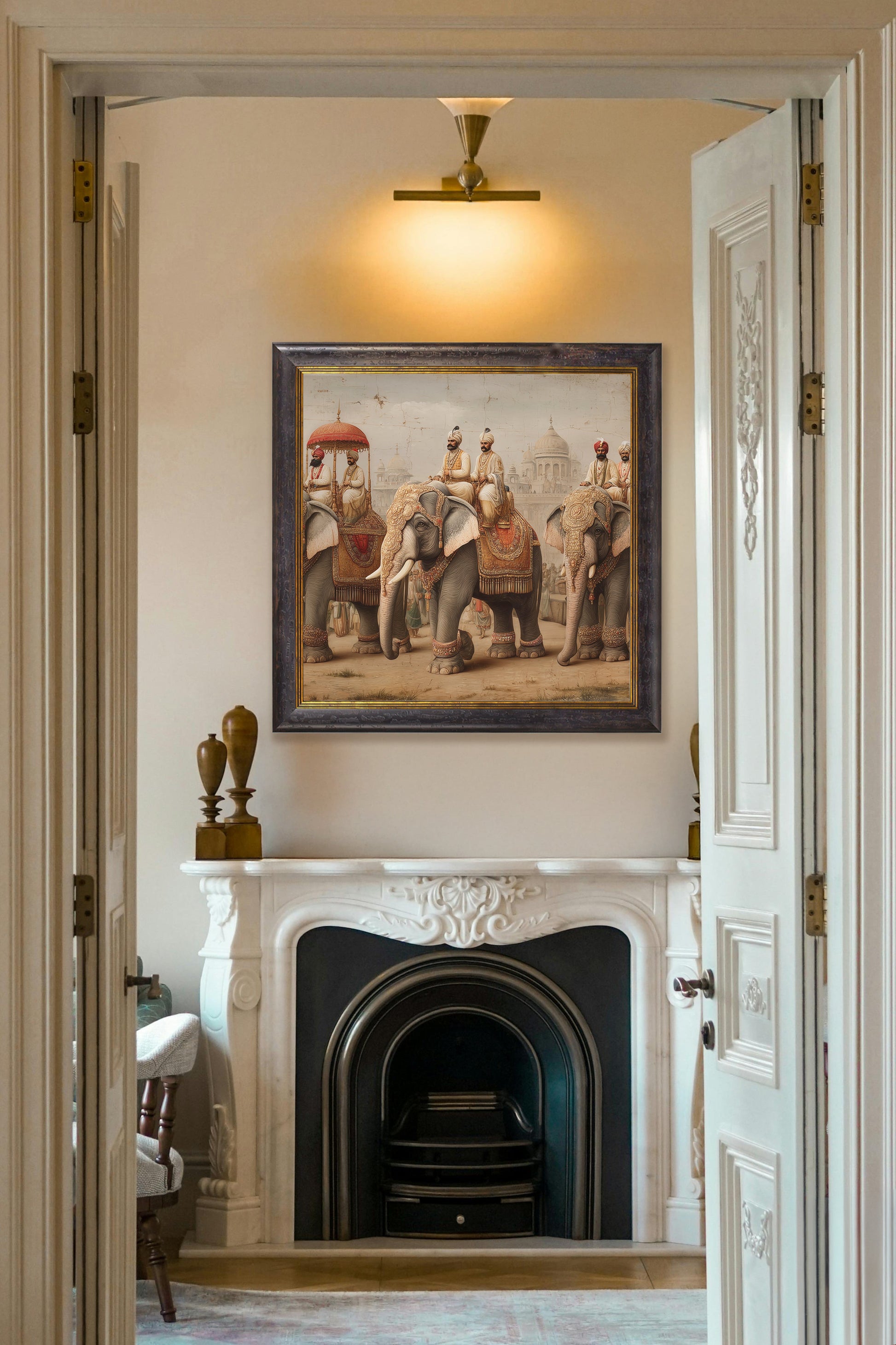 The Mughal Emperors – Oxford Square Frame styled view – Leya Buster Interiors