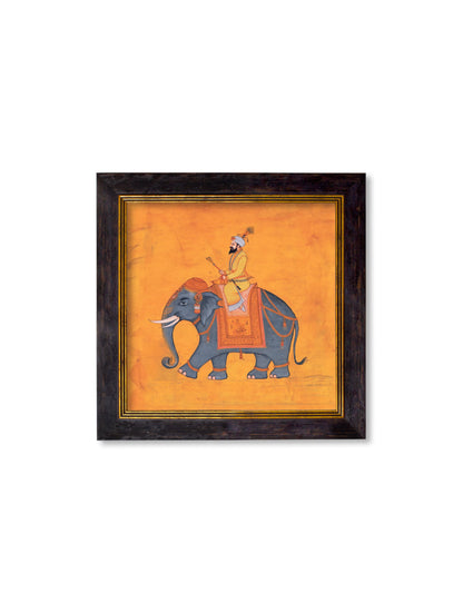 Royal Saffron Mughals – Oxford Square Frame styled view – Leya Buster Interiors