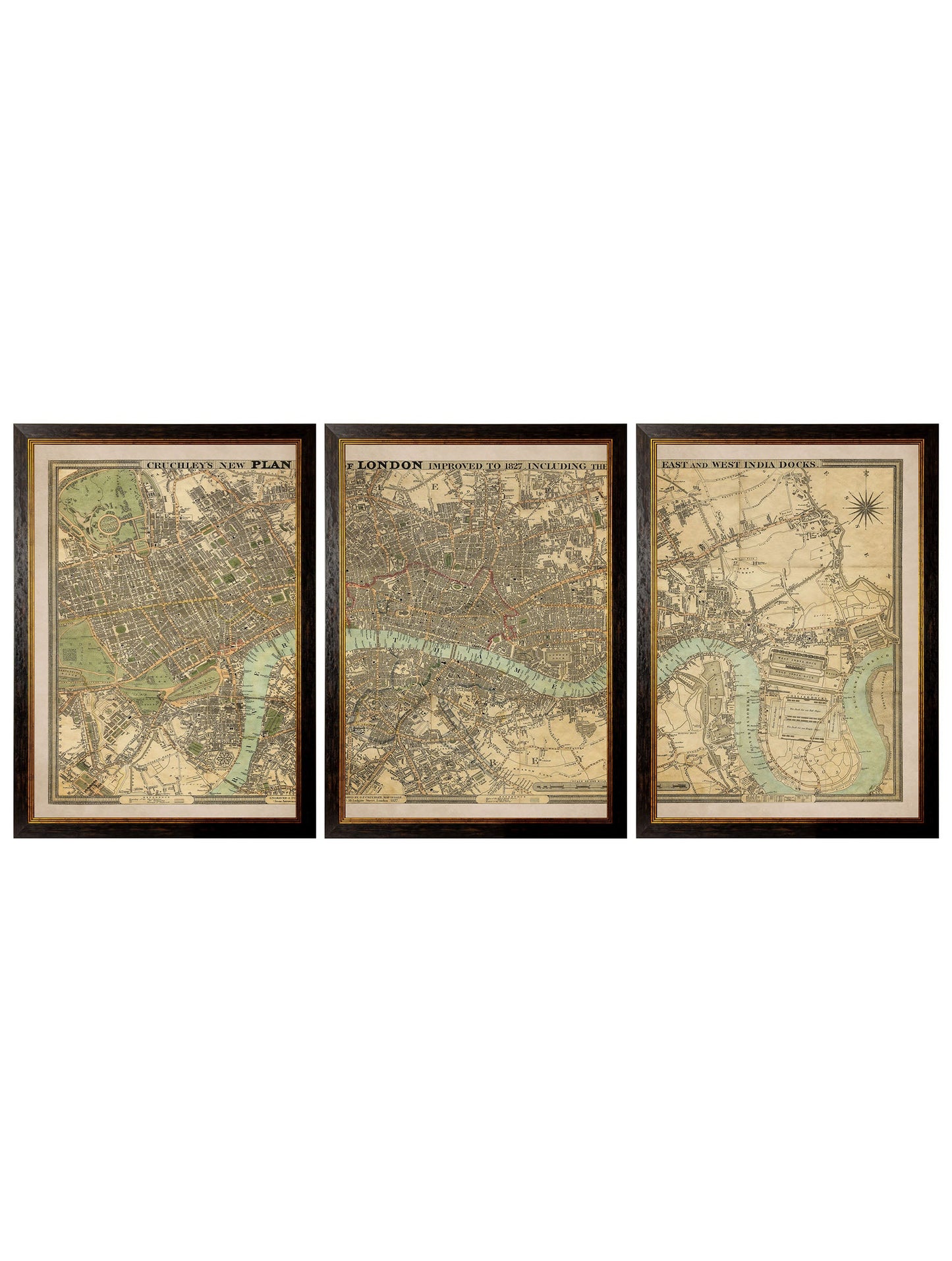 c.1827 London Triptych Map detail – Leya Buster Interiors