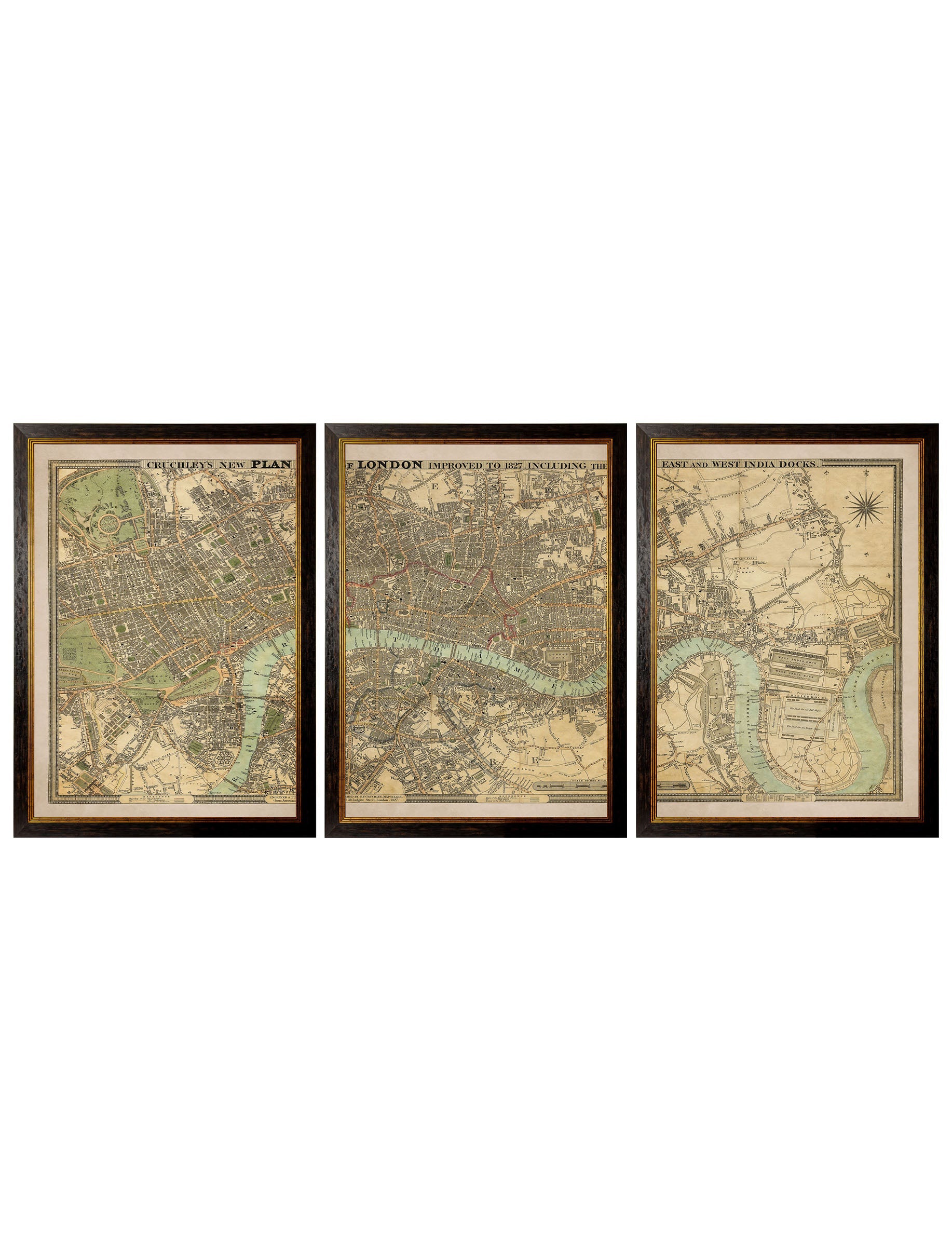 c.1827 London Triptych Map detail – Leya Buster Interiors
