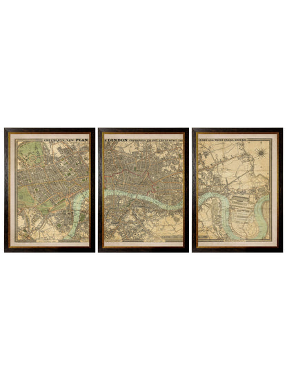 c.1827 London Triptych Map detail – Leya Buster Interiors