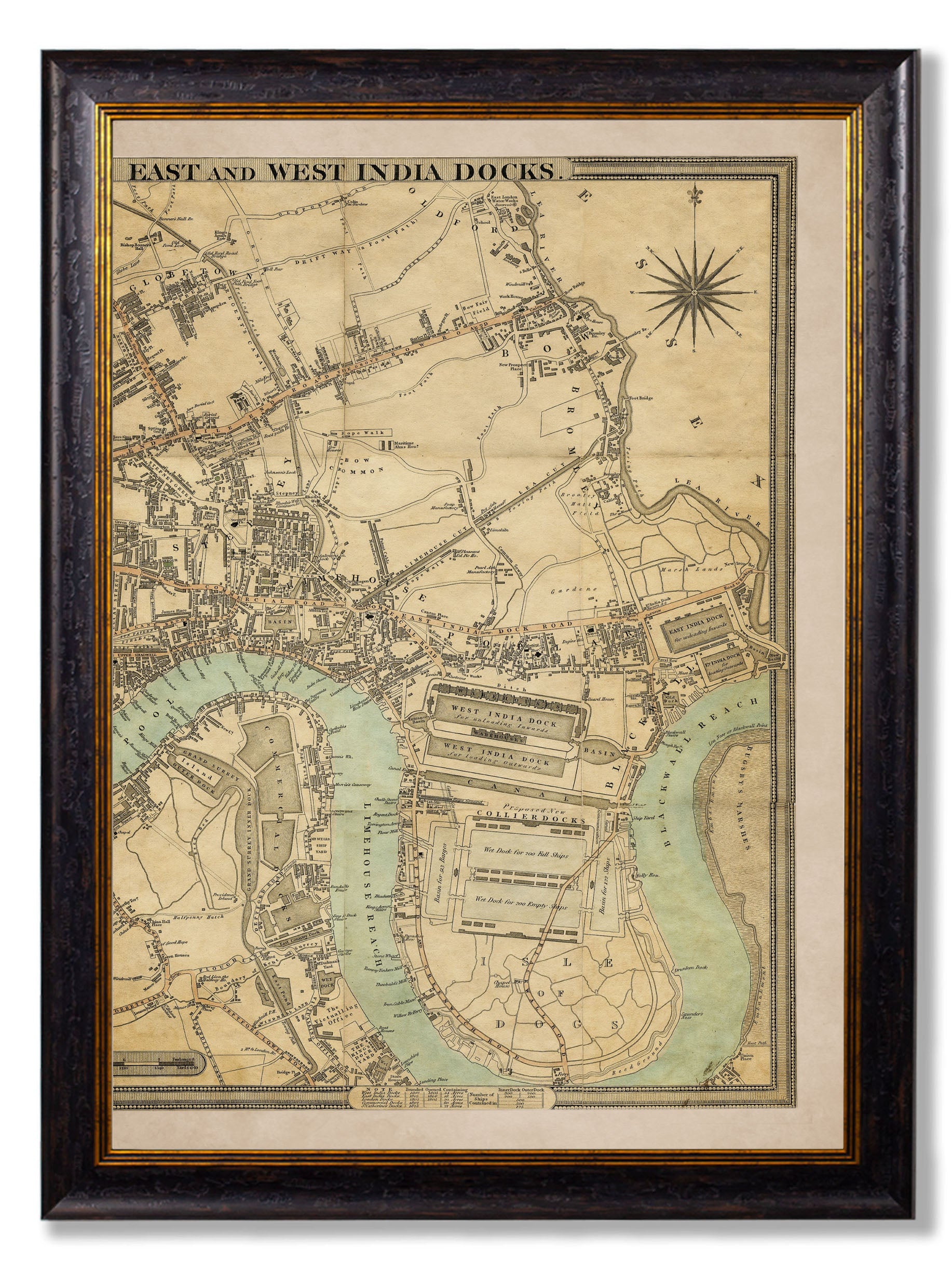 c.1827 London Triptych Map styled view – Leya Buster Interiors