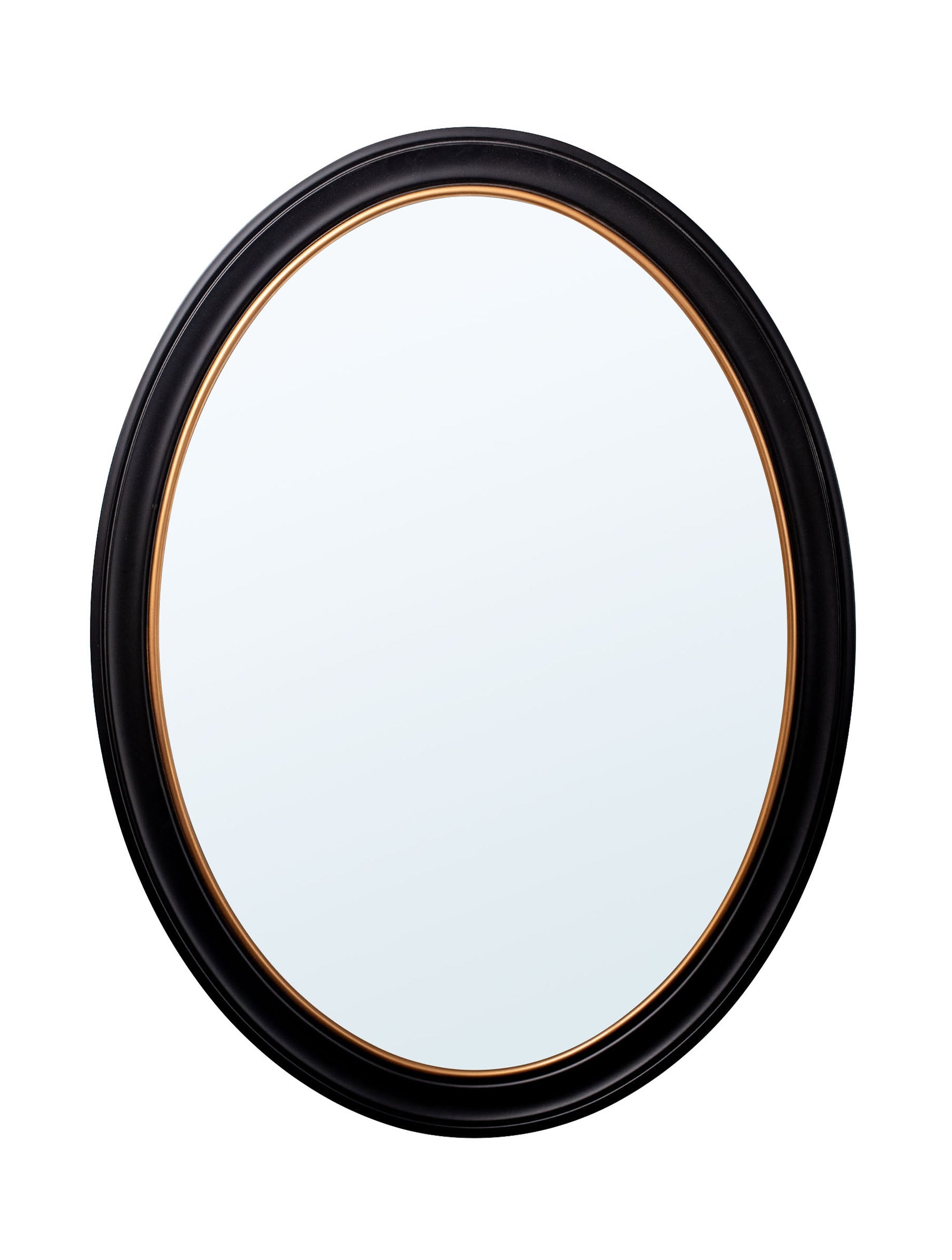 Oval Mirror – Black and Gold detail – Leya Buster Interiors