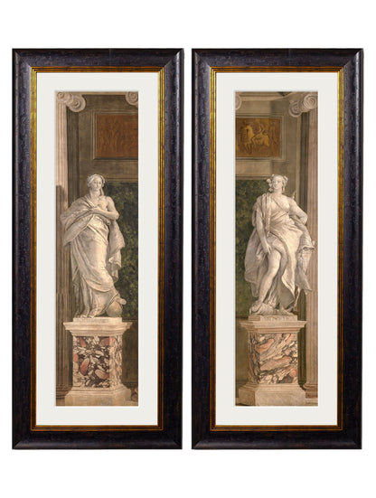 c.1760 Allegorical Figures Representing Grammar and Arithmetic detail – Leya Buster Interiors