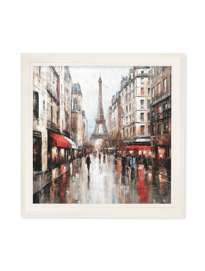 Paris Eiffel Tower – Cream Hurstwood Square Frame detail – Leya Buster Interiors