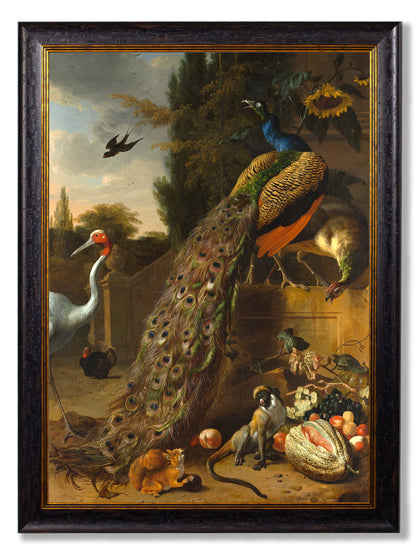 c.1683 Peacock Painting styled view – Leya Buster Interiors