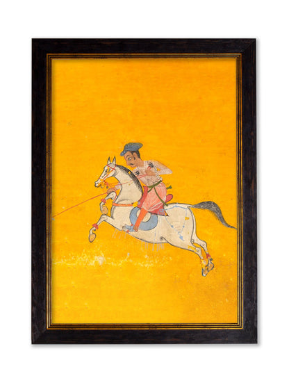 c.17th Century Indian Polo Players Triptych styled view – Leya Buster Interiors