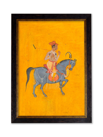 c.17th Century Indian Polo Players Triptych styled view – Leya Buster Interiors