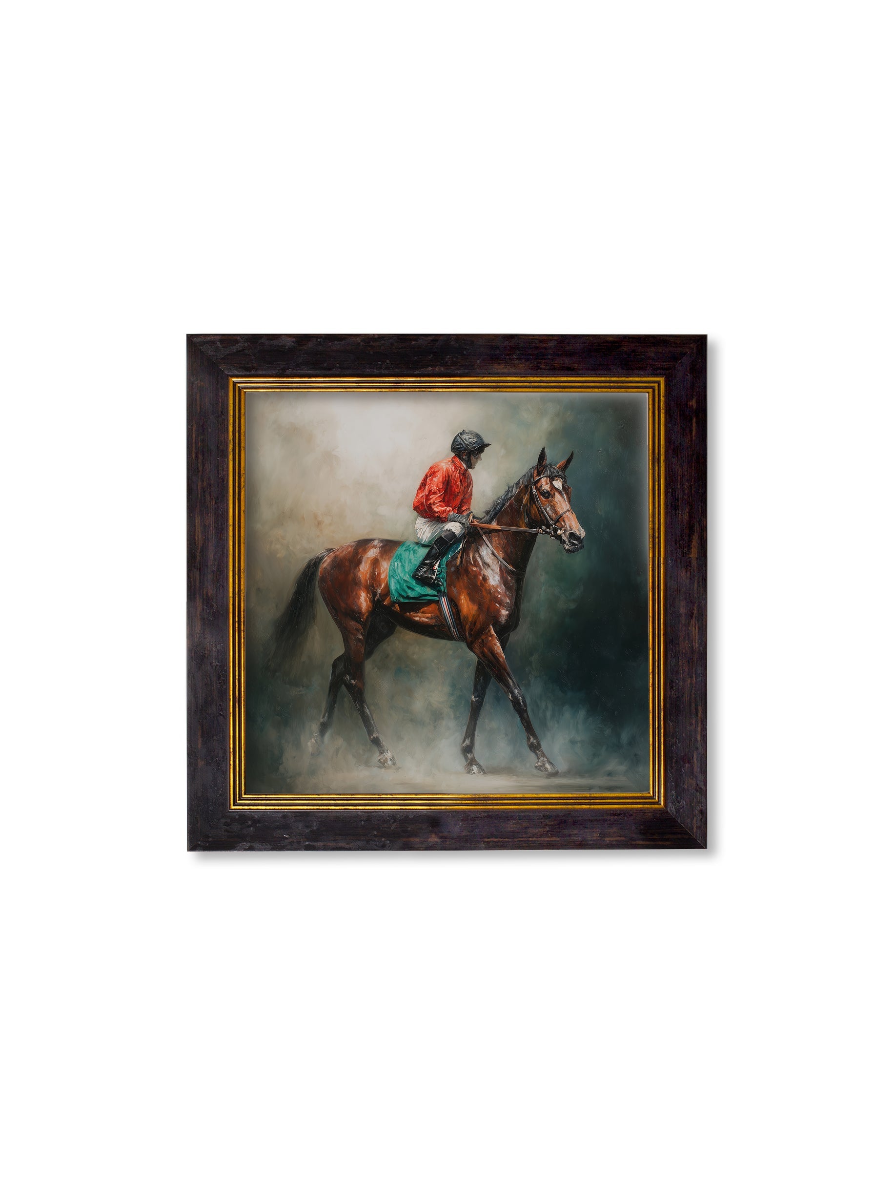 The Irish Racehorses – Oxford Square Frame styled view – Leya Buster Interiors