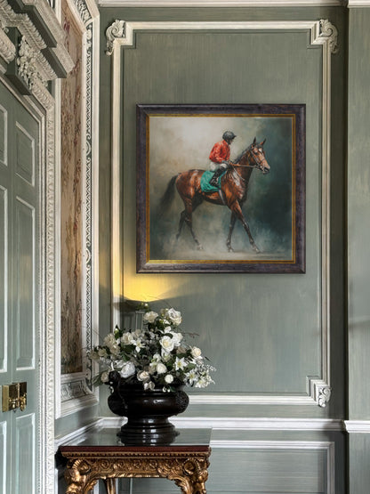 The Irish Racehorses – Oxford Square Frame styled view – Leya Buster Interiors