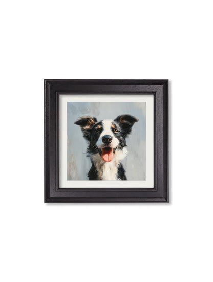The Smiley Sheepdog – Black Hurstwood Square Frame styled view – Leya Buster Interiors