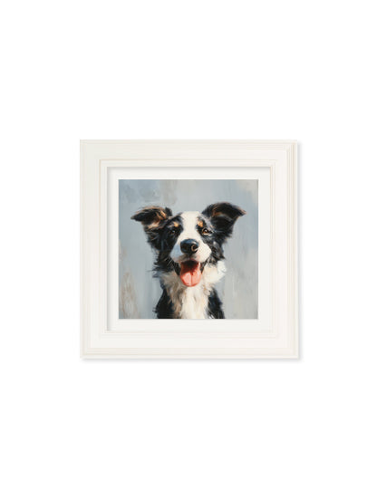 The Smiley Sheepdog – Cream Hurstwood Square Frame styled view – Leya Buster Interiors