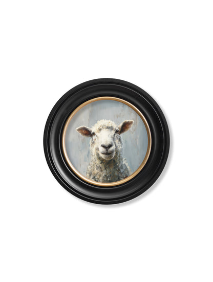 The Jolly Sheep – Oxford Round Frame styled view – Leya Buster Interiors