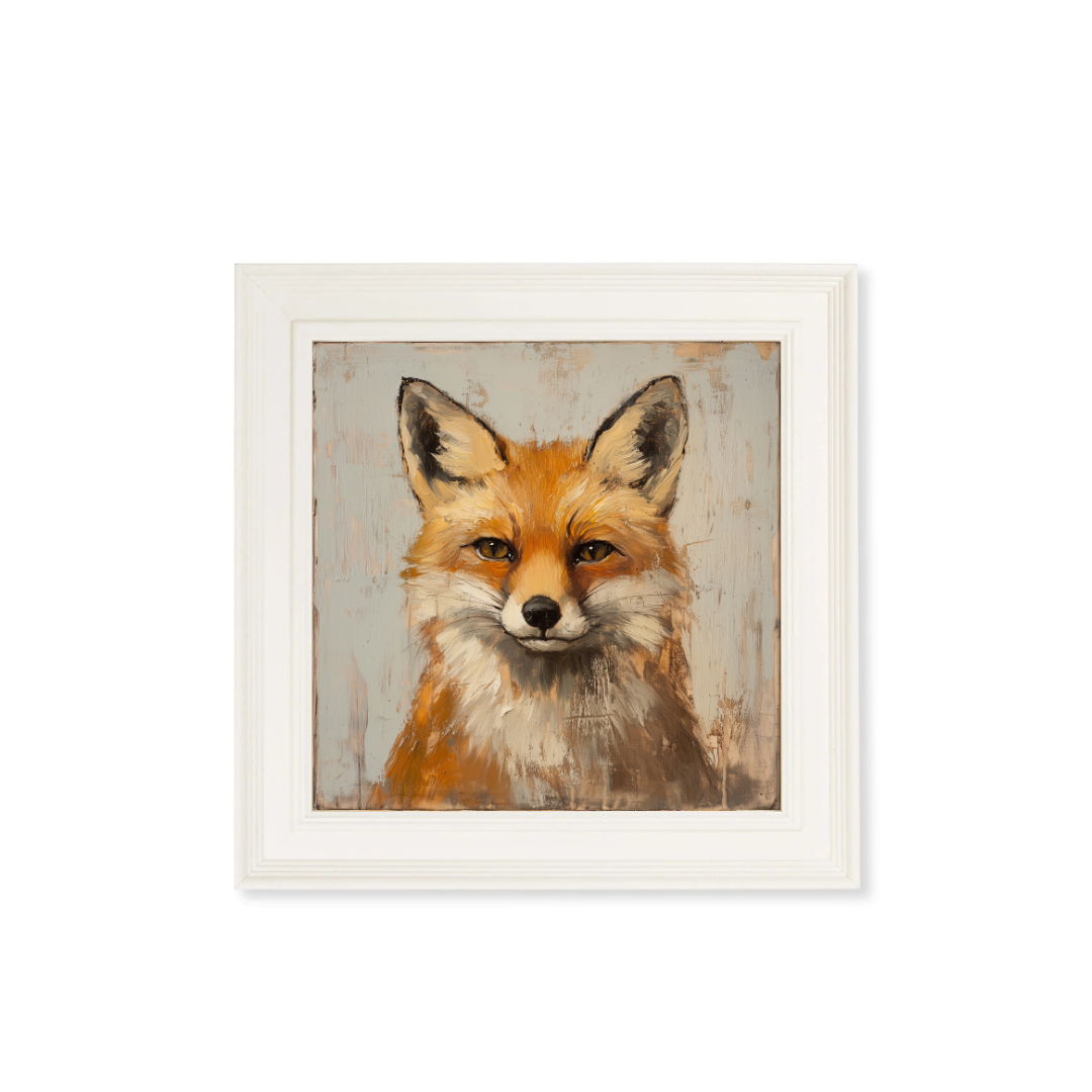 The Fox & The Hare Square – framed wall art at Leya Buster Interiors