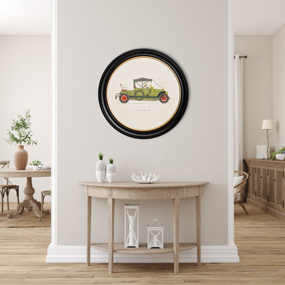 1912 VERMOREL 12/16 in Round Frame – framed wall art at Leya Buster Interiors