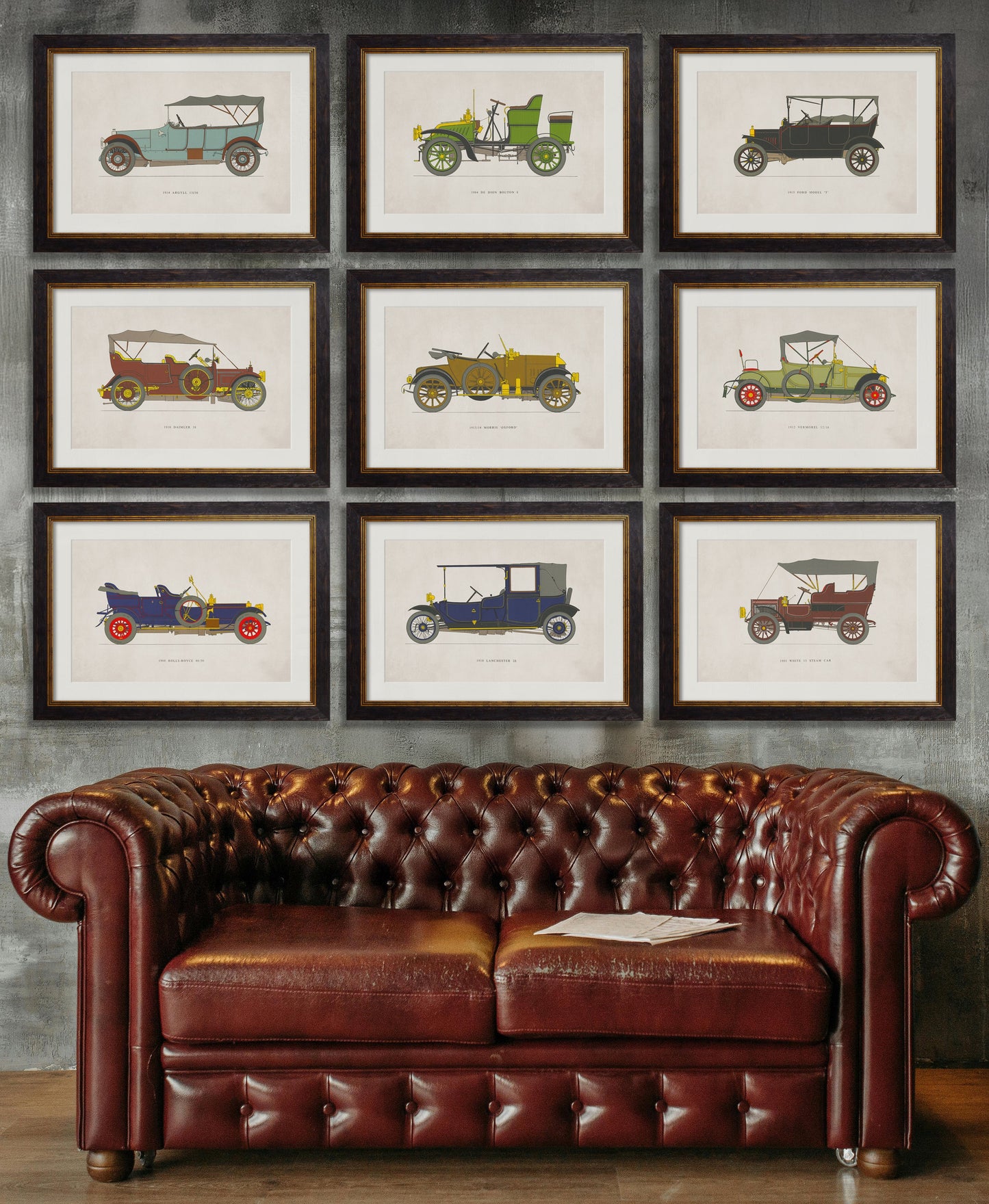 1905 WHITE 15 STEAM CAR styled view – Leya Buster Interiors