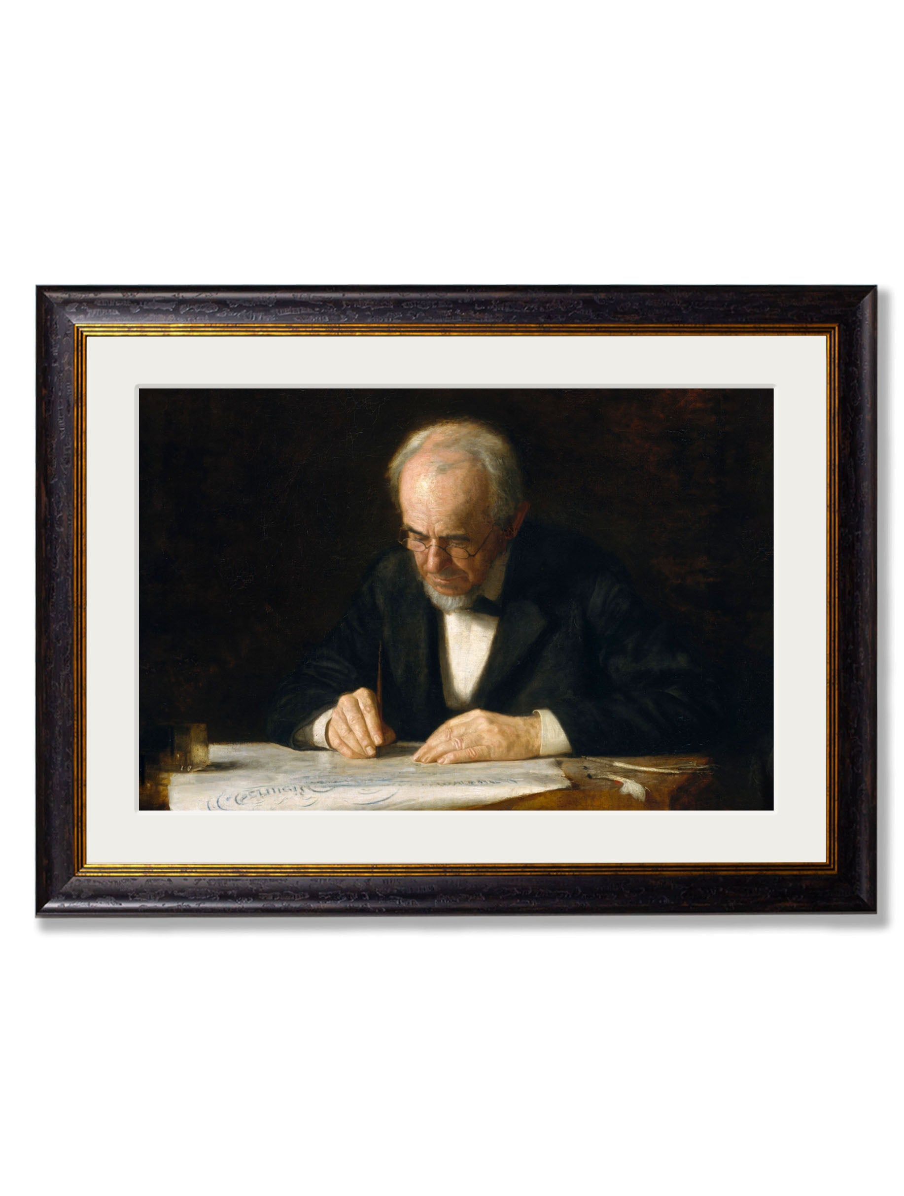 c.1882 The Writing Master – Thomas Eakins detail – Leya Buster Interiors