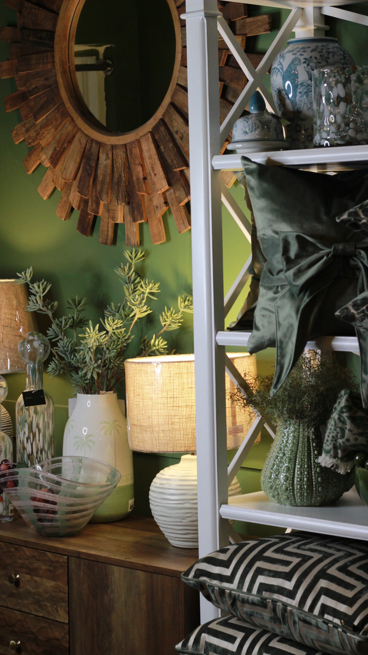 Interior of Leya Buster Interiors shop located in Brigg town marketplace