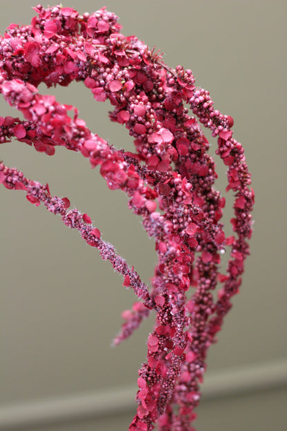 Cascading Amaranthus Stem – Burgundy detail view of trailing faux foliage