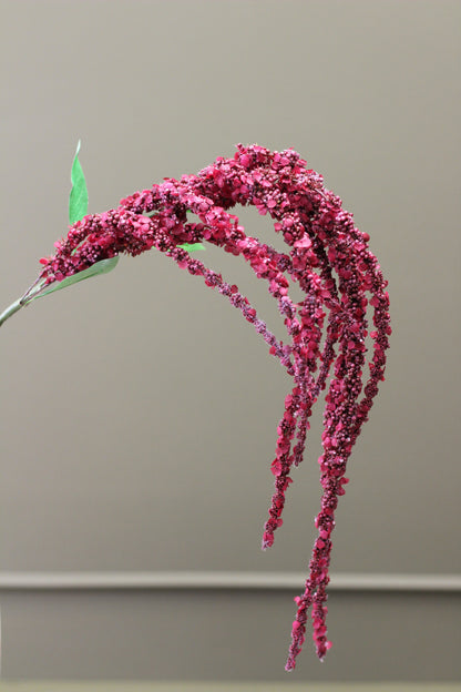 Cascading Amaranthus Stem – Burgundy styled in an autumn floral arrangement