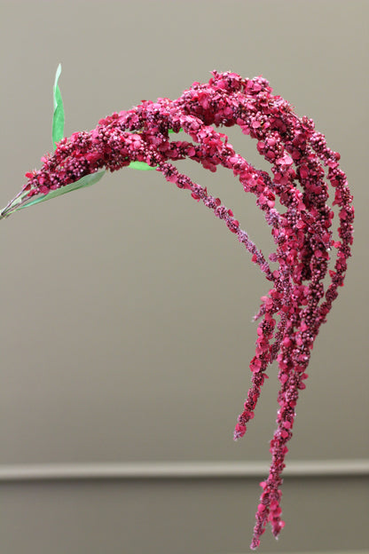 Cascading Amaranthus Stem – Burgundy alternative view for tall vase styling