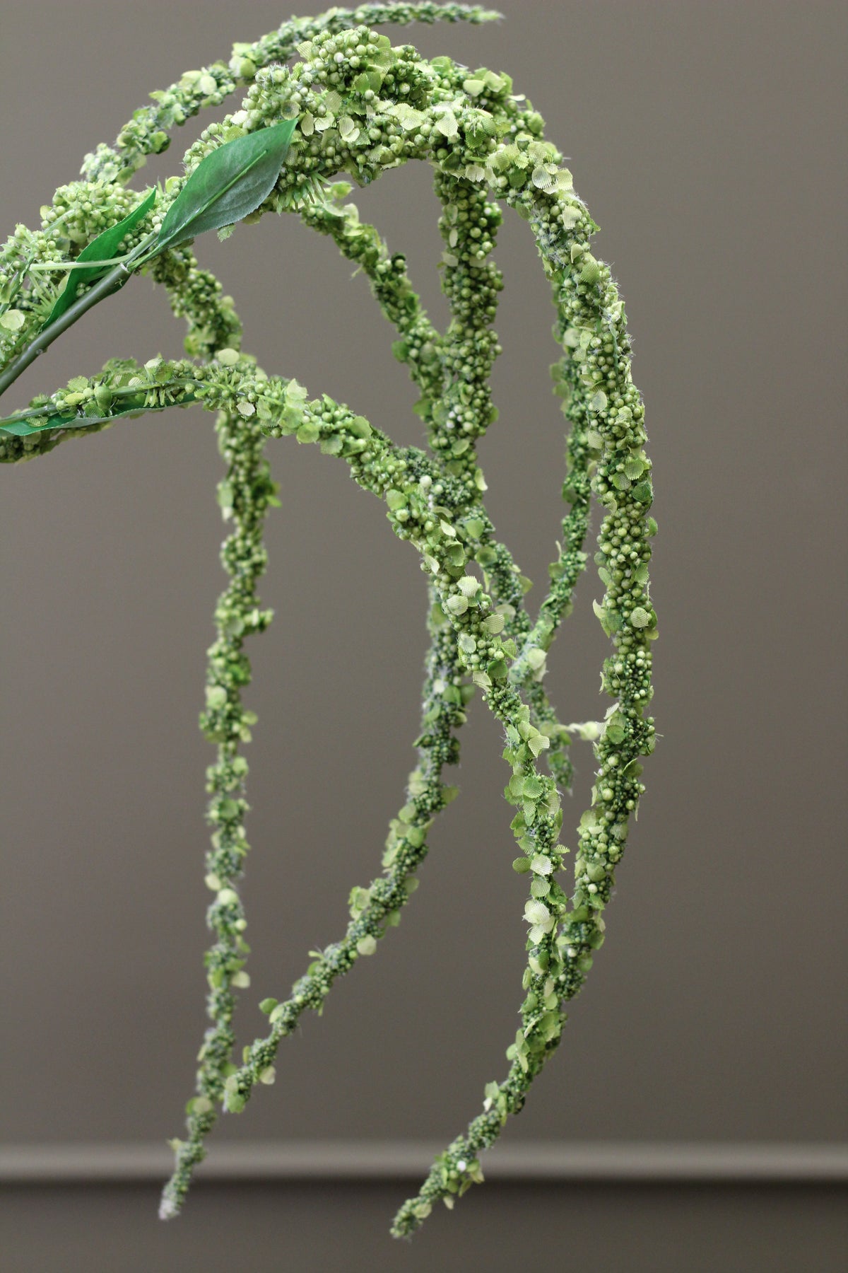 Cascading Amaranthus Stem – Olive Green alternative view for tall vase styling