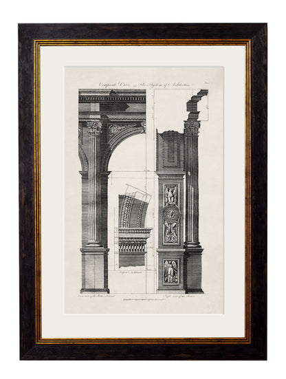 c.1796 Architectural Studies of Arches styled view – Leya Buster Interiors