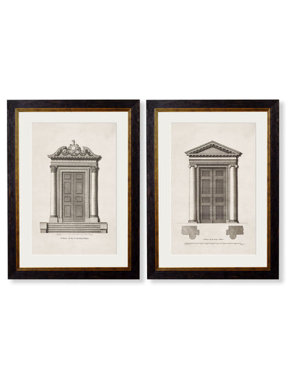 c.1756 Architectural Studies of Doors detail – Leya Buster Interiors