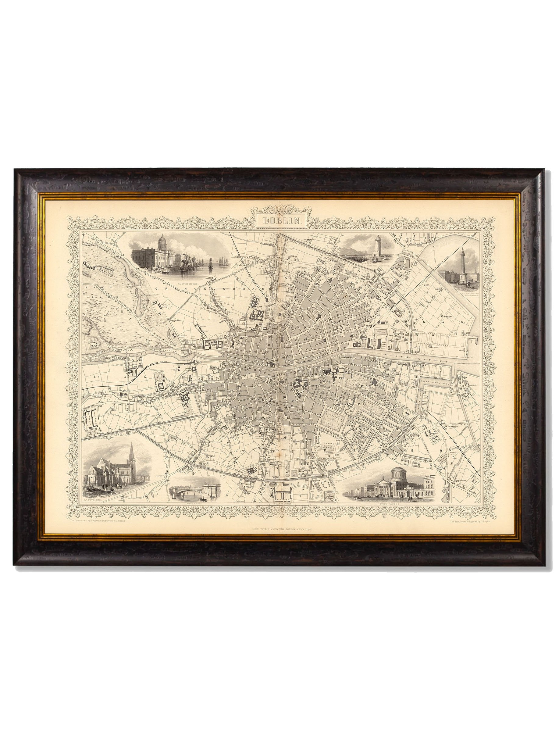 c.1851 Map of Dublin detail – Leya Buster Interiors
