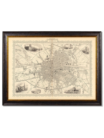 c.1851 Map of Dublin detail – Leya Buster Interiors