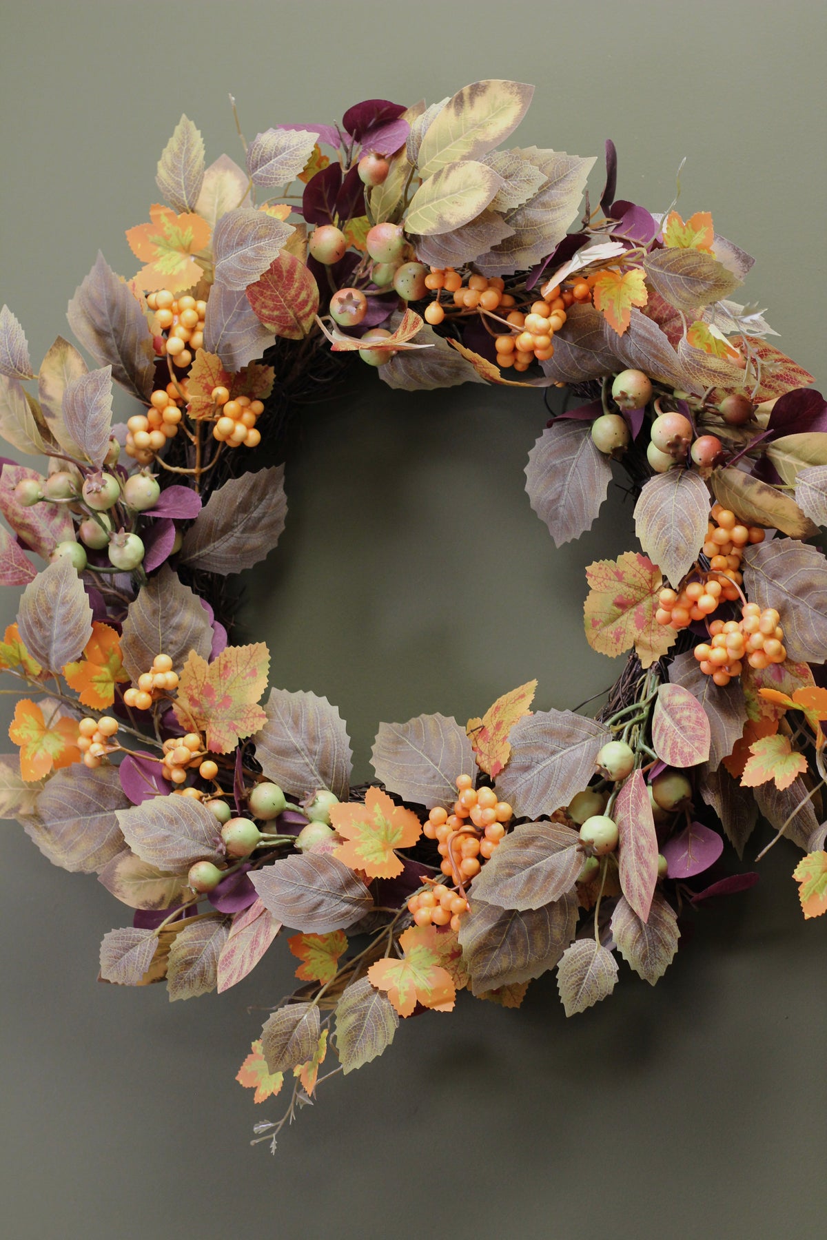 Harvest Woodland Wreath alternative view for doors and interiors