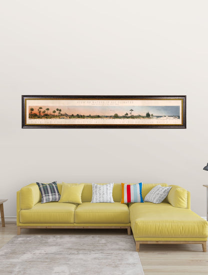 c.1852 View of Nature in all Climates – From the Equator to the Arctic Circle – framed wall art at Leya Buster Interiors