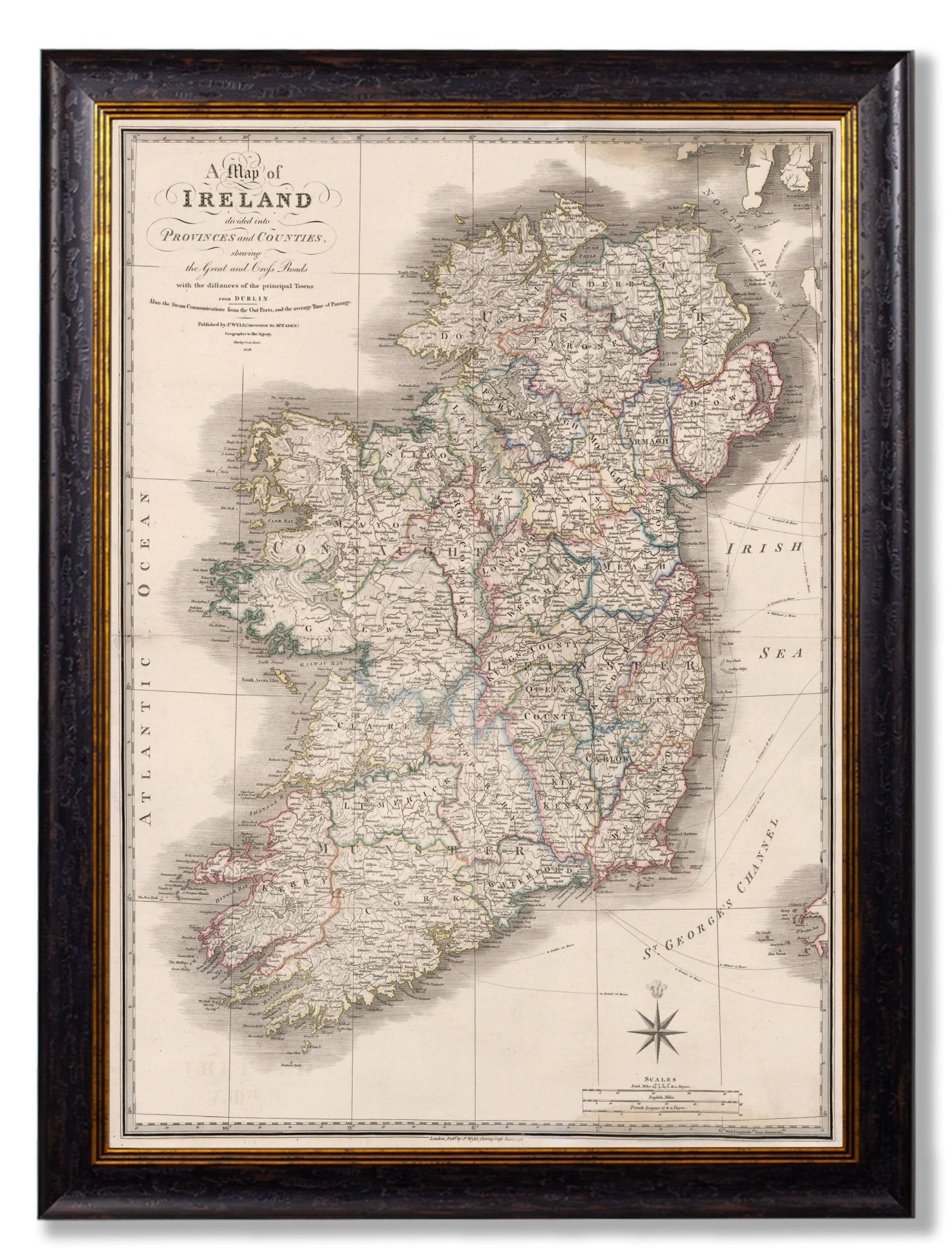 c.1838 Map of Ireland detail – Leya Buster Interiors
