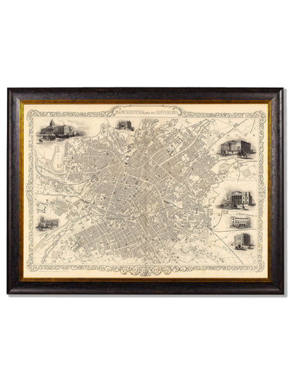 c.1851 Map of Manchester detail – Leya Buster Interiors