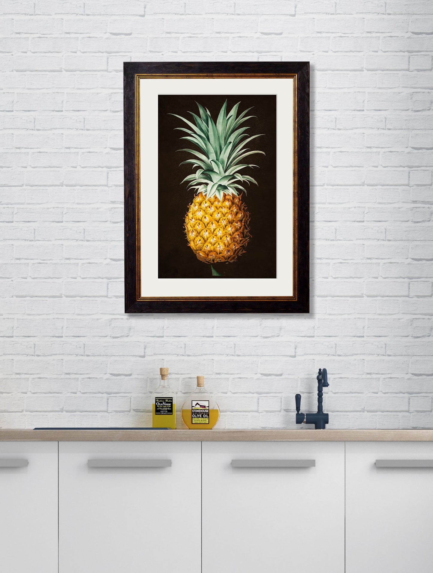 c.1812 Pineapple Study (Black) – framed wall art at Leya Buster Interiors