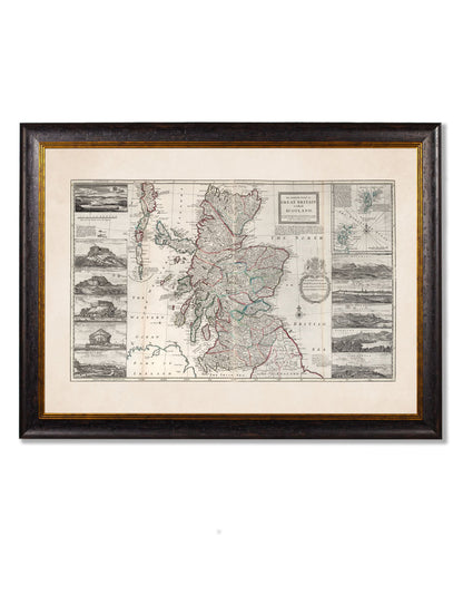 c.1714 Map of Scotland detail – Leya Buster Interiors