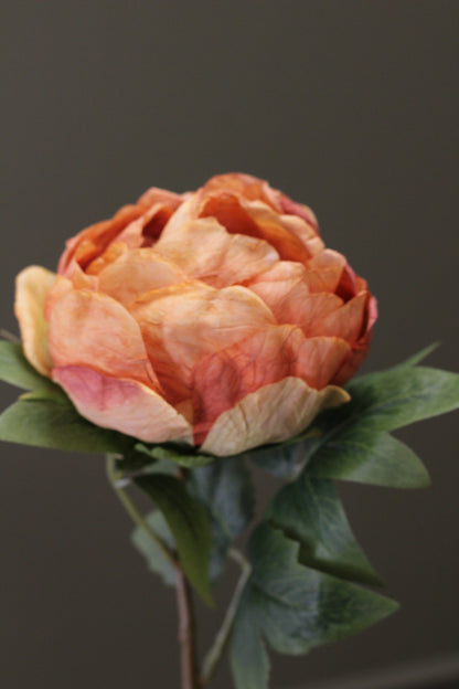 Vintage Peony Bud Stem – Burnt Orange alternative floral styling view