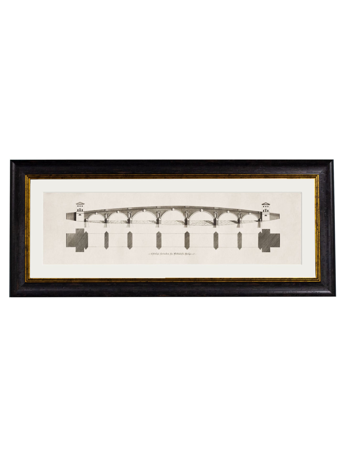 c.1700's Architectural Elevations of Bridges styled view – Leya Buster Interiors